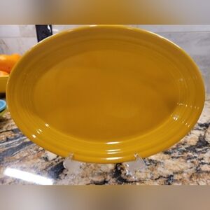 Fiesta 9 5/8 Inch Small Oval Serving Platter Daffodil